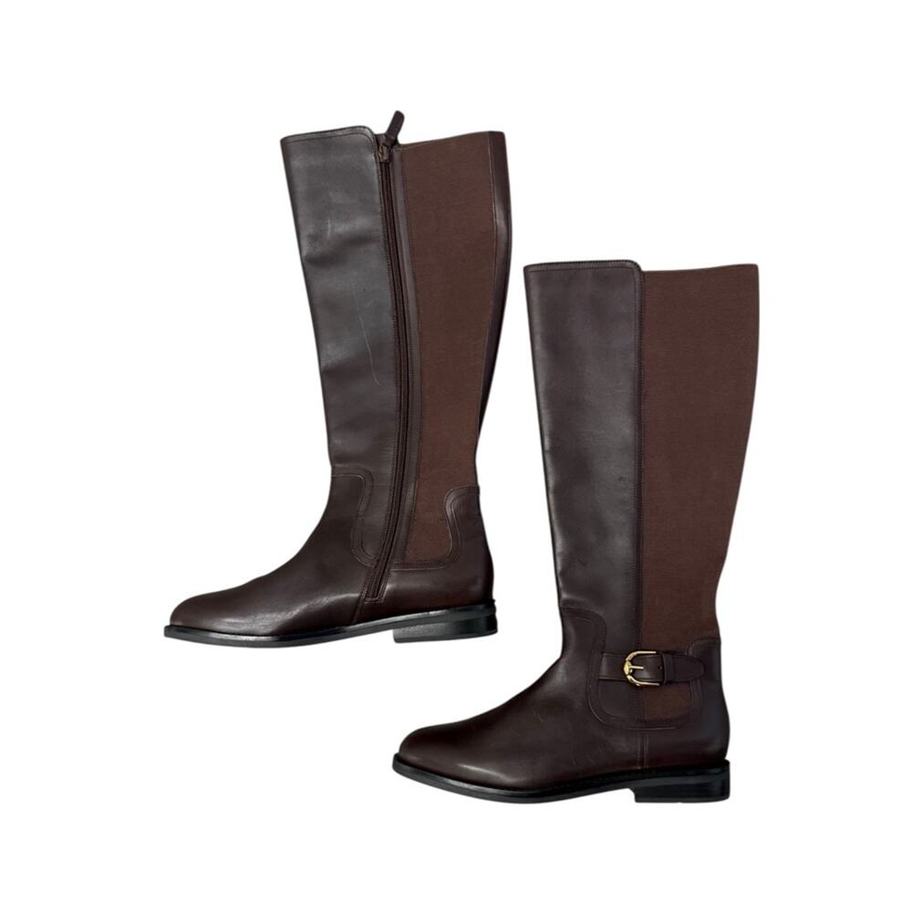 Cole Haan Celestina Block Heel Riding Brown Boots – Sz 9.5B - Picture 4 of 9